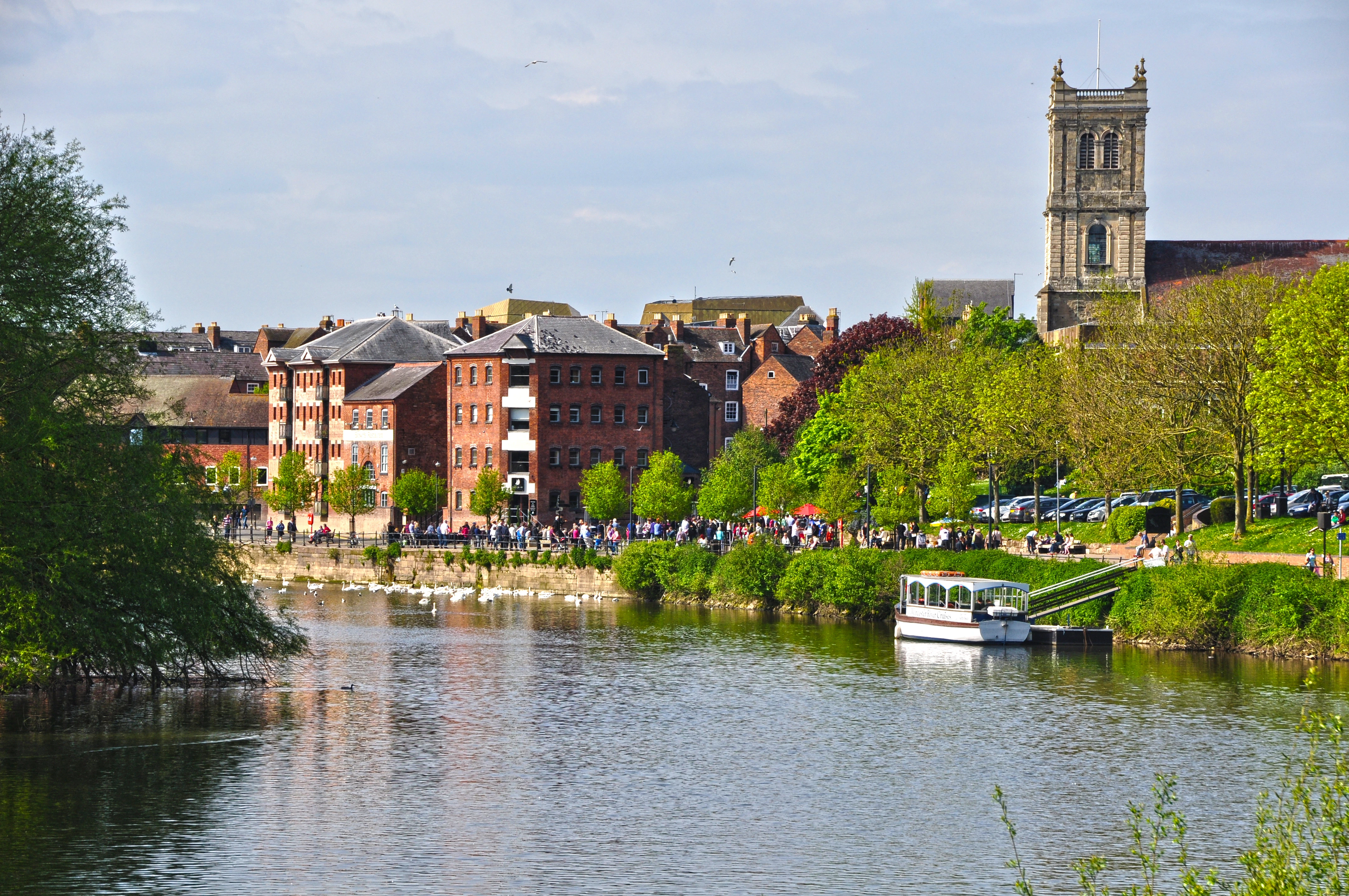 Worcester riverside and cathedral area served by EZO Plumbing and Heating